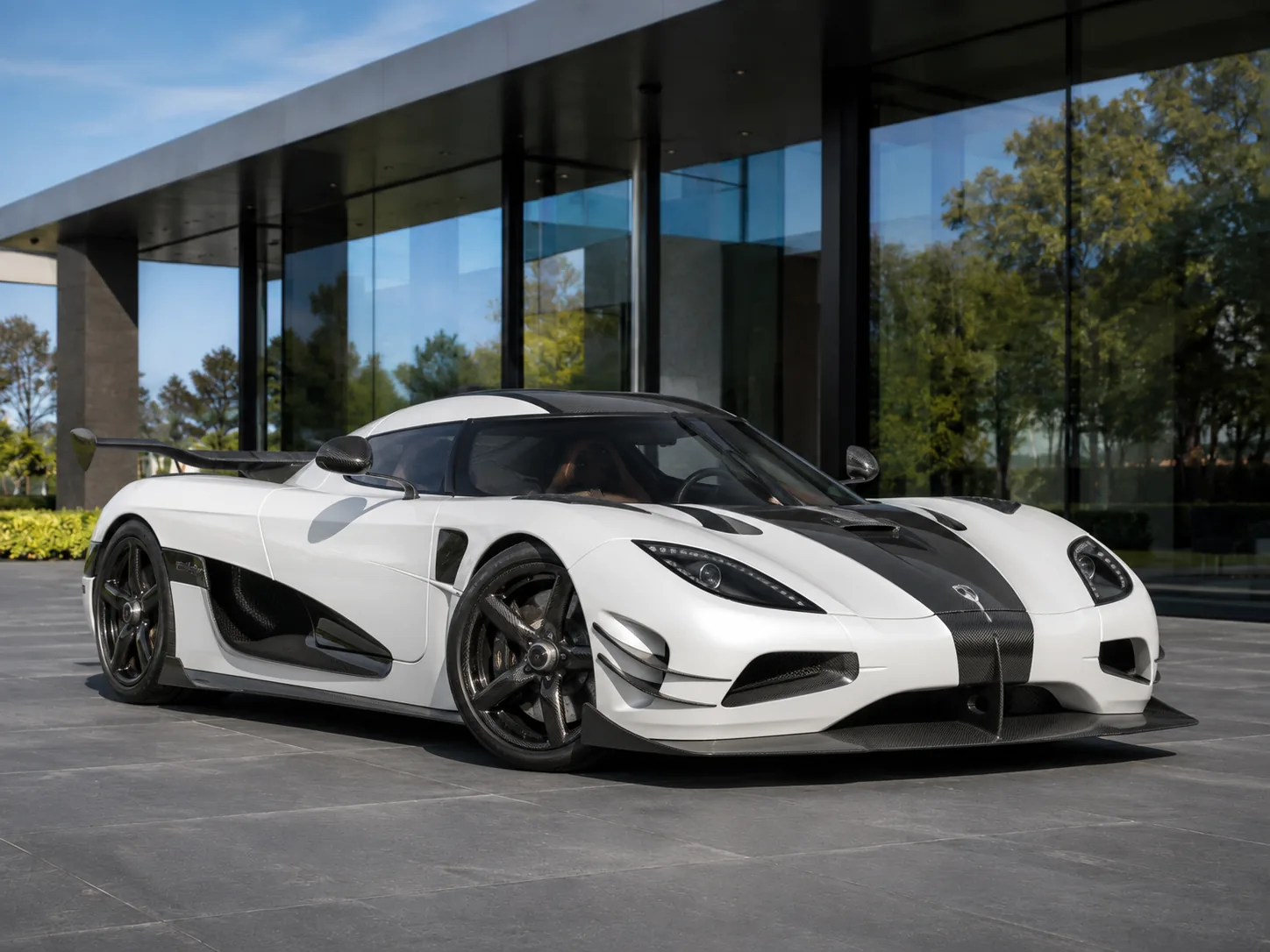 Koenigsegg Jesko Attack in Crystal White