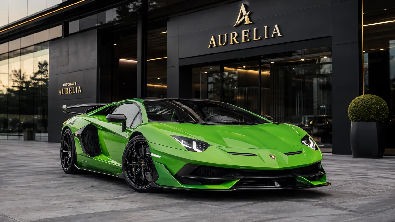 Lamborghini Aventador SVJ in Verde Alceo matt