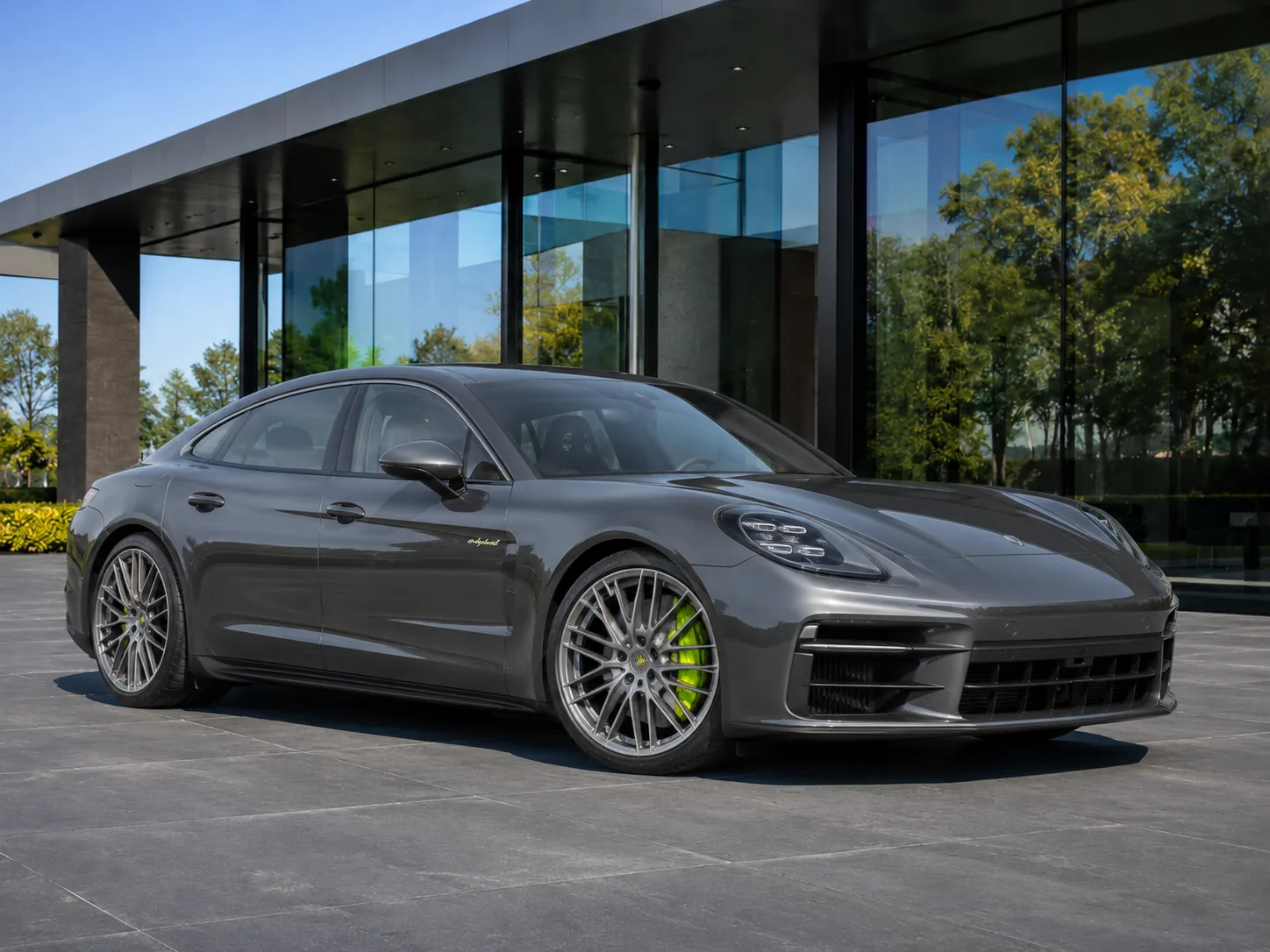 Porsche Panamera Turbo E-Hybrid in Slate Grey Neo