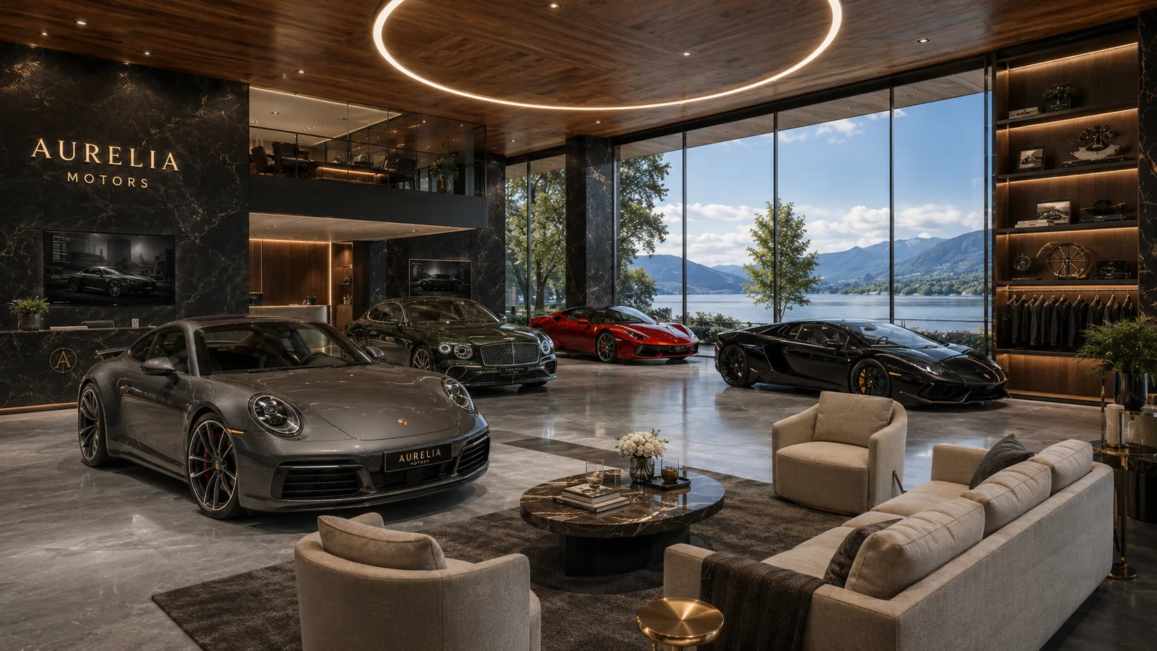 Blick vom Haus über den Tegernsee