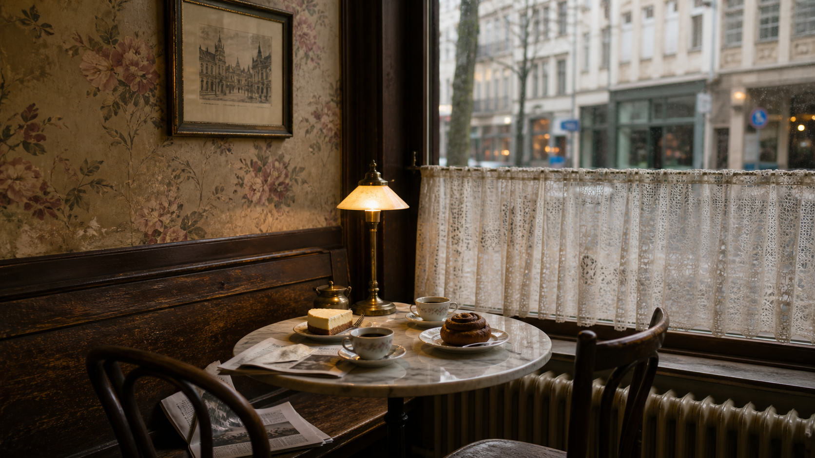 Kaffee am Fensterplatz