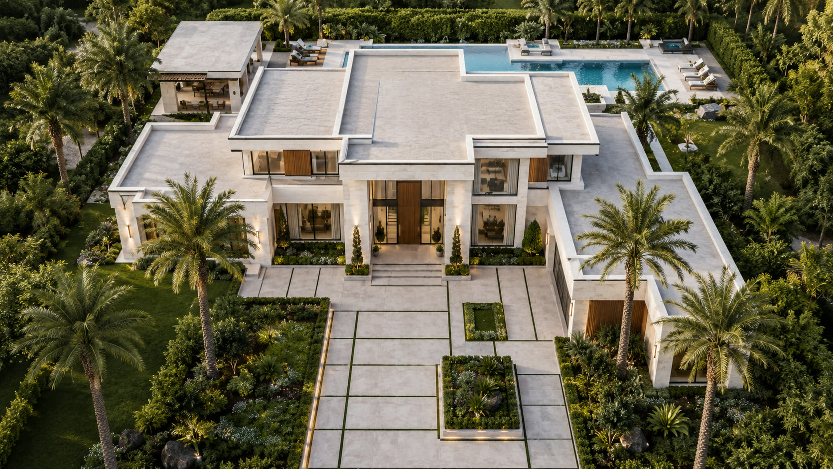 Luftaufnahme der Villa Aurelia