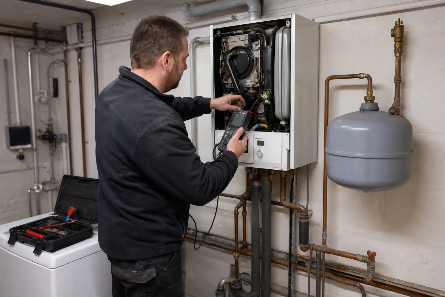 Wartung einer Gastherme